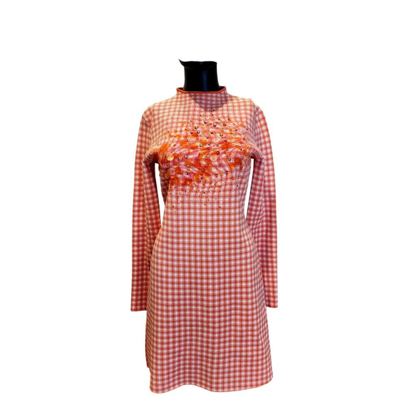 LANVIN Houndstooth Sheath Dress Size Medium NWT MSRP $2,030 - Picture 1 of 17